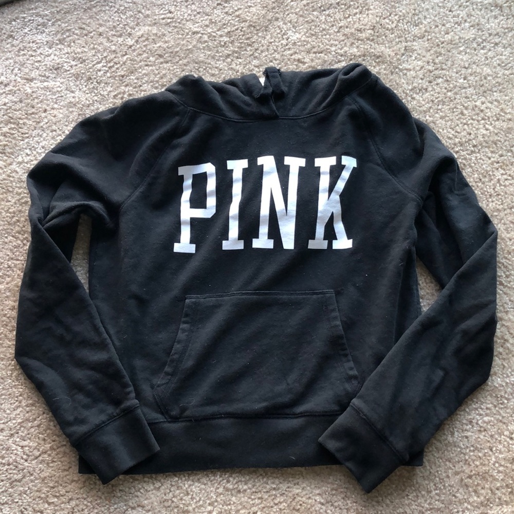 Victoria Secret Pink Black Hoodie
